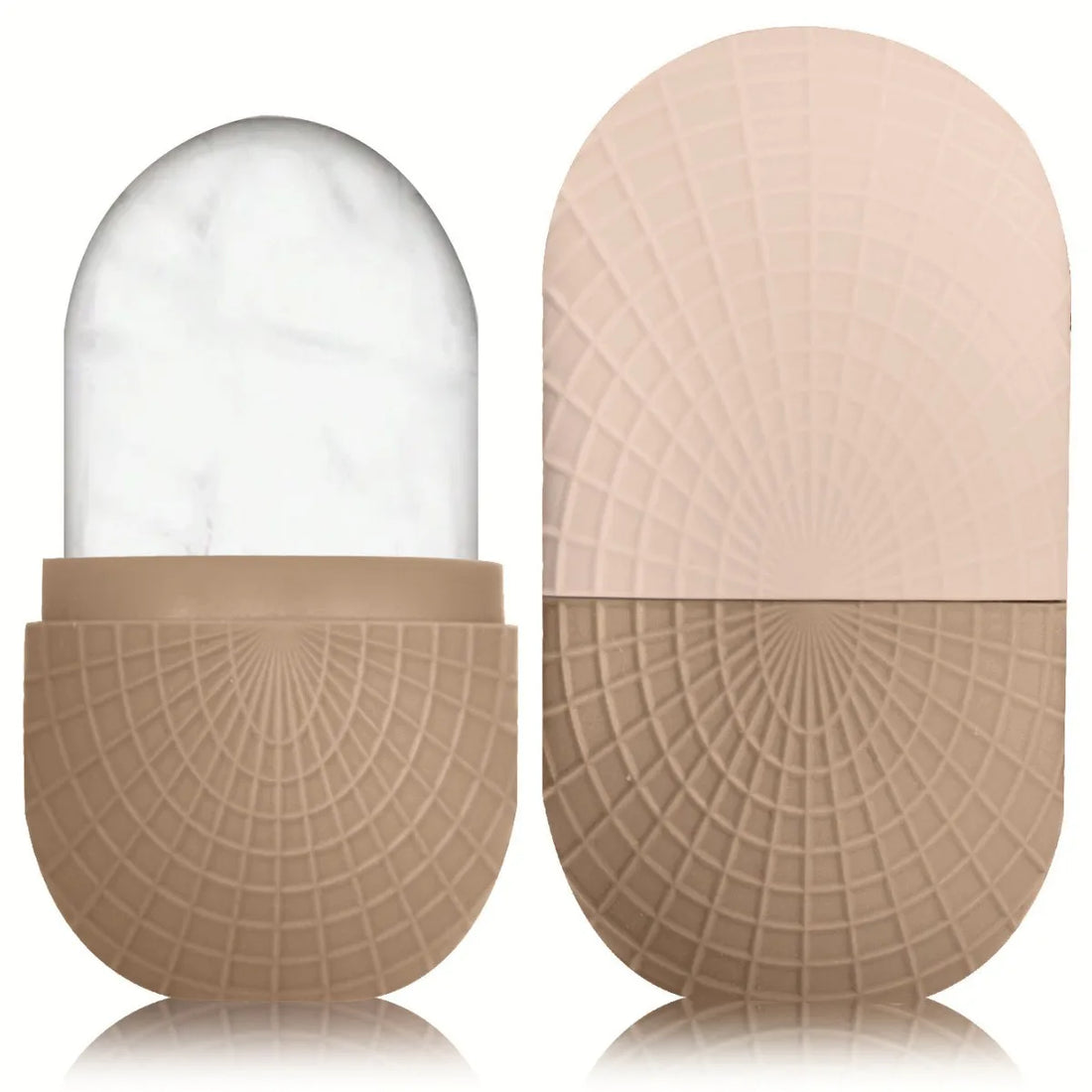 Ice Roller for Face Eyes Silicone Ice Mold Cooling Firming Facial Skin Ice Grid Leak-proof Reusable Massage Facial Care Tool